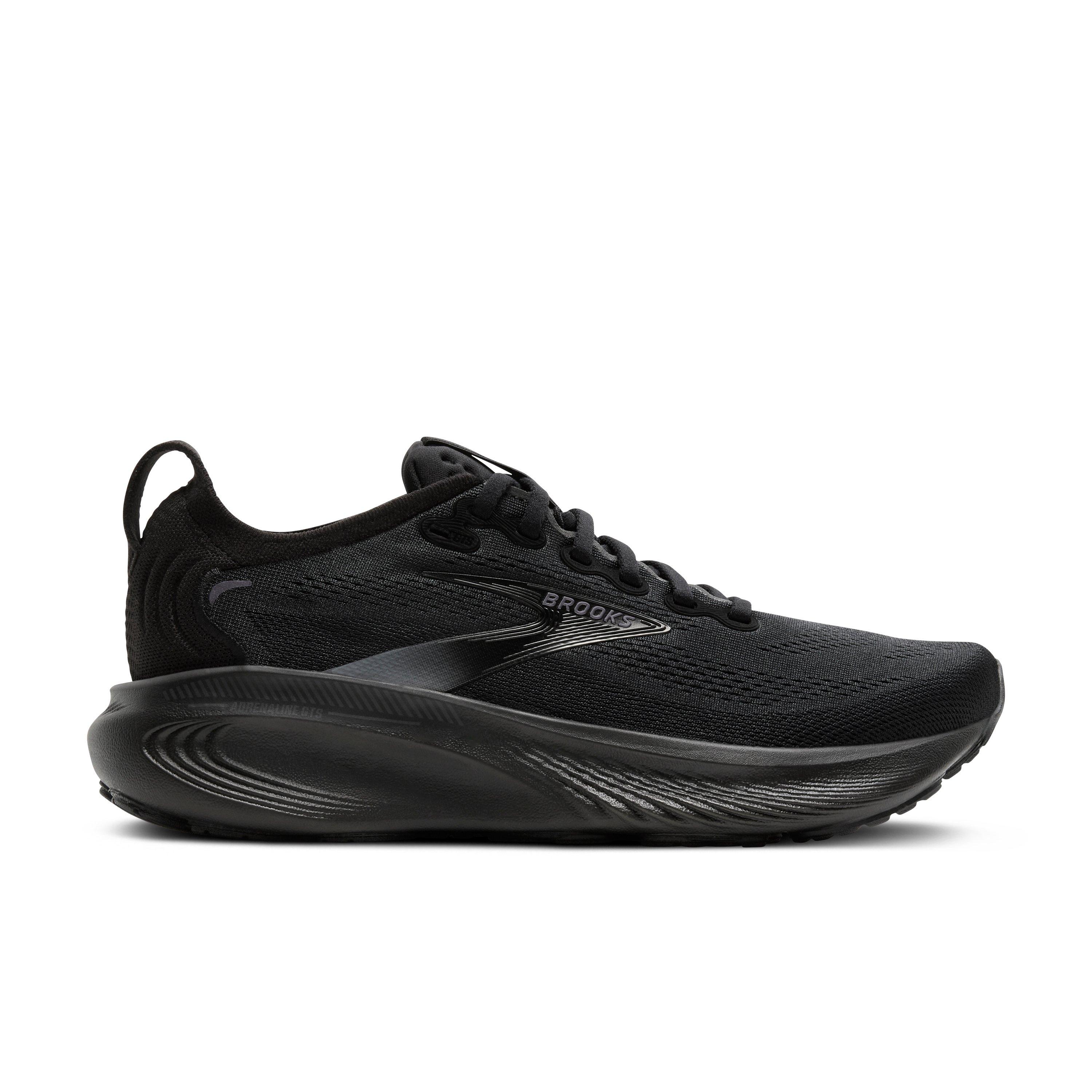 Brooks Adrenaline GTS 25 "Black/Black/Ebony" Men's Wide Running Shoe - BLACK/BLACK/EBONY